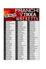 DRAW #1892 - Take Your Pick - Tikka, Beretta OR Franchi!