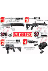 DRAW #1894 - Take Your Pick - Benchmade, Steambow, Adler OR Daiwa!