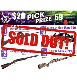 DRAW #1889 - Pick Your Prize - Stoeger, Henry, Excalibur OR Savage!