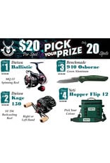 DRAW #1895 - Pick Your Prize - Diawa Ballistic, Daiwa Kage, Benchmade OR Yeti!