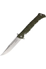 Cold Steel Cold Steel 20NQX-ODSW Large Luzon Flipper Knife 6" Black Clip Point Blade, OD Green GFN Handles, Liner Lock