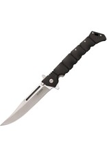 Cold Steel Cold Steel 20NQX Large Luzon Flipper Knife 6" Plain Blade, Black GFN Handles - Leaf-Spring Lock, Liner Lock