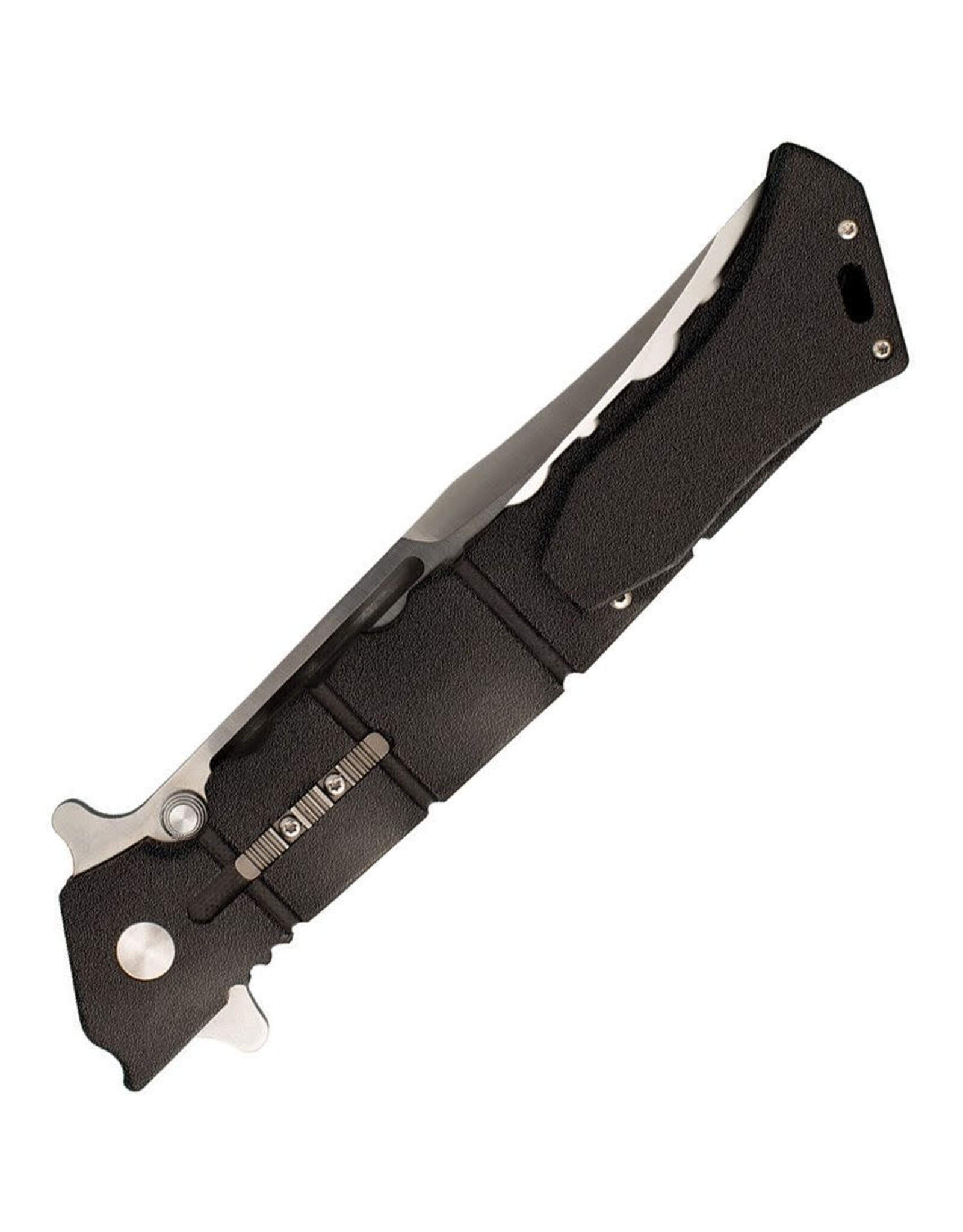 Cold Steel Cold Steel 20NQX Large Luzon Flipper Knife 6" Plain Blade, Black GFN Handles - Leaf-Spring Lock, Liner Lock