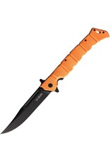Cold Steel Cold Steel 20NQX-ORBK Large Luzon Flipper Knife 6" Black Clip Point Blade, Orange GFN Handles, Liner Lock