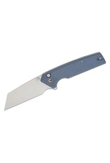 Civivi CIVIVI Knives Amirite Button Lock Flipper Knife 3.48" Nitro-V Satin Reverse Tanto Blade, Coarse Neutral Blue G10 Handles - C23028-1