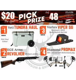 DRAW #1896 - Pick Your Prize - Yeti, EGE Arms, Vortex OR Diamond!