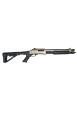 EGE EGE ARMS RAIDER XII BREAK BARREL PUMP ACTION SHOTGUN, FOLDING STOCK, 12GA, 13" BBL, NICKEL , SYNTHETIC STOCK, PISTOL SIGHT, HEAT SHIELD, GLASS BREAKER