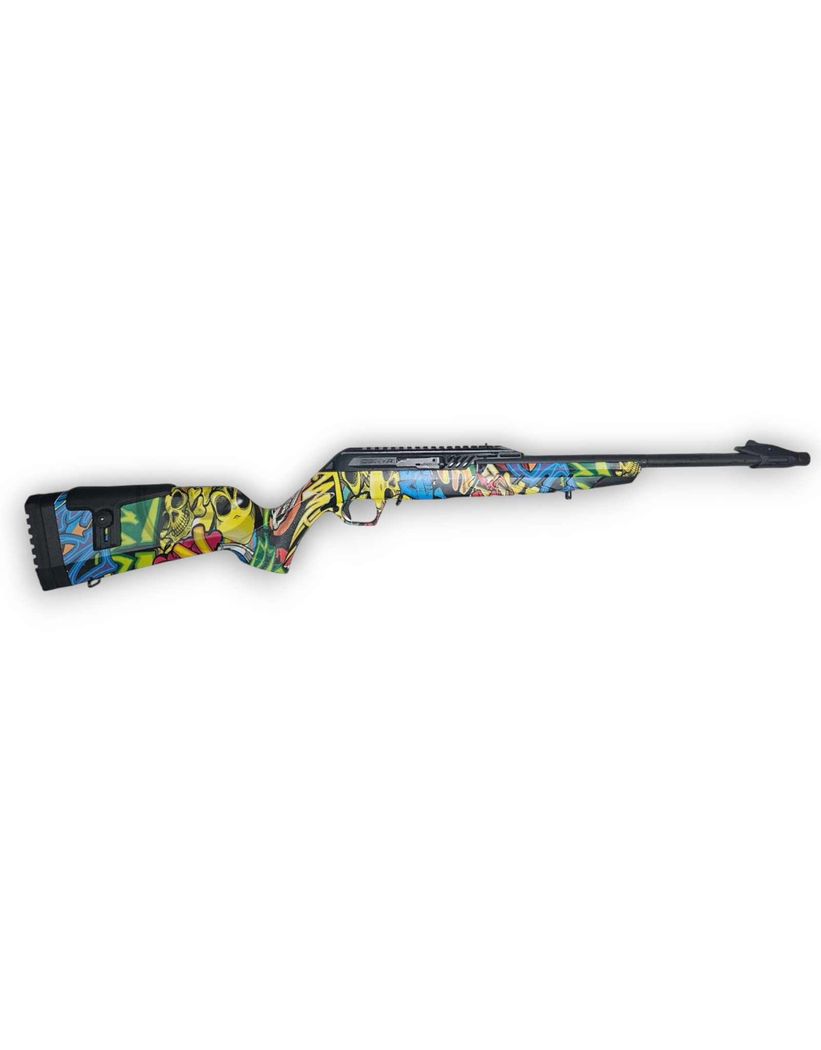 Derya Firearms Derya TM-22 Cadet Semi-Auto 22 LR 18″ Barrel – Urban Graffiti Camo