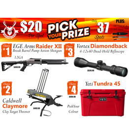 DRAW #1900 - Pick Your Prize - EGE Arms, Caldwell, Vortex OR Yeti!