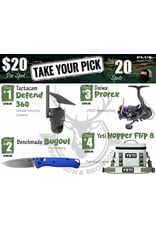 DRAW #1901 - Take Your Pick - Tactacam, Benchmade, Daiwa OR Yeti!