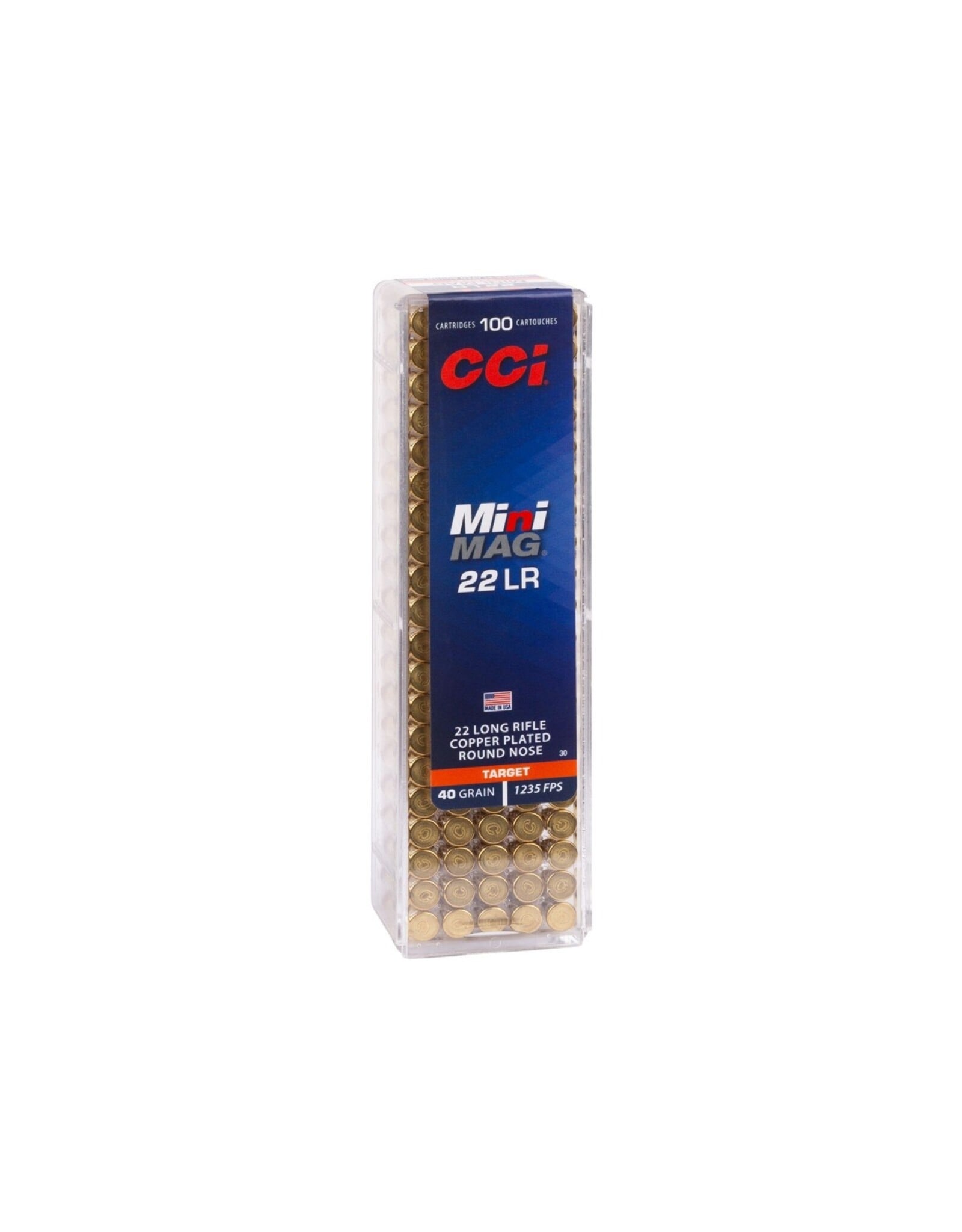 CCI CCI Mini Mag Target Copper-Plated RN 22 LR 40gr 100pk