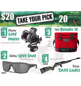 DRAW #1903 - Take Your Pick - Okuma, Oakley, Yeti OR Derya!