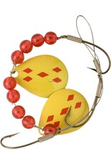 Lucky Strike Lucky Strike 701112-26 Crawler Harness Yellow/Red Diamond (5325701-26)