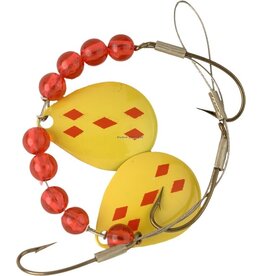 Lucky Strike Lucky Strike 701112-26 Crawler Harness Yellow/Red Diamond (5325701-26)