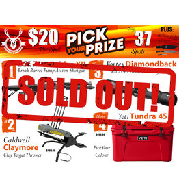 DRAW #1900 - Pick Your Prize - EGE Arms, Caldwell, Vortex OR Yeti!