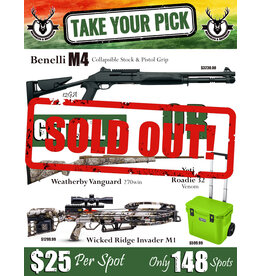 DRAW #1890 - Take Your Pick - Benelli M4 OR Take All 3!