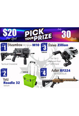 DRAW #1906 - Pick Your Prize - Steambow, Yeti, Daiwa OR Adler!