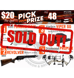 DRAW #1896 - Pick Your Prize - Yeti, EGE Arms, Vortex OR Diamond!