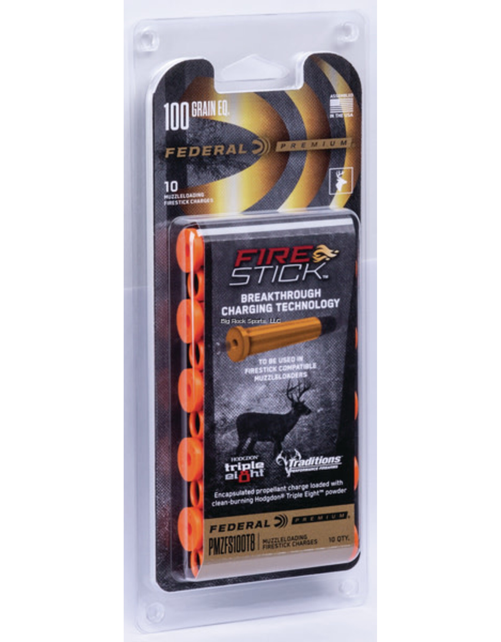 Federal Federal PMZFS100T8 Firestick Triple 8 Propellant, 100 Grain 10/PK