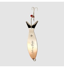 Lucky Strike Lucky Strike Johnny Green Wobbler Spoon- 4.5", 7/8oz, Nickel/Copper