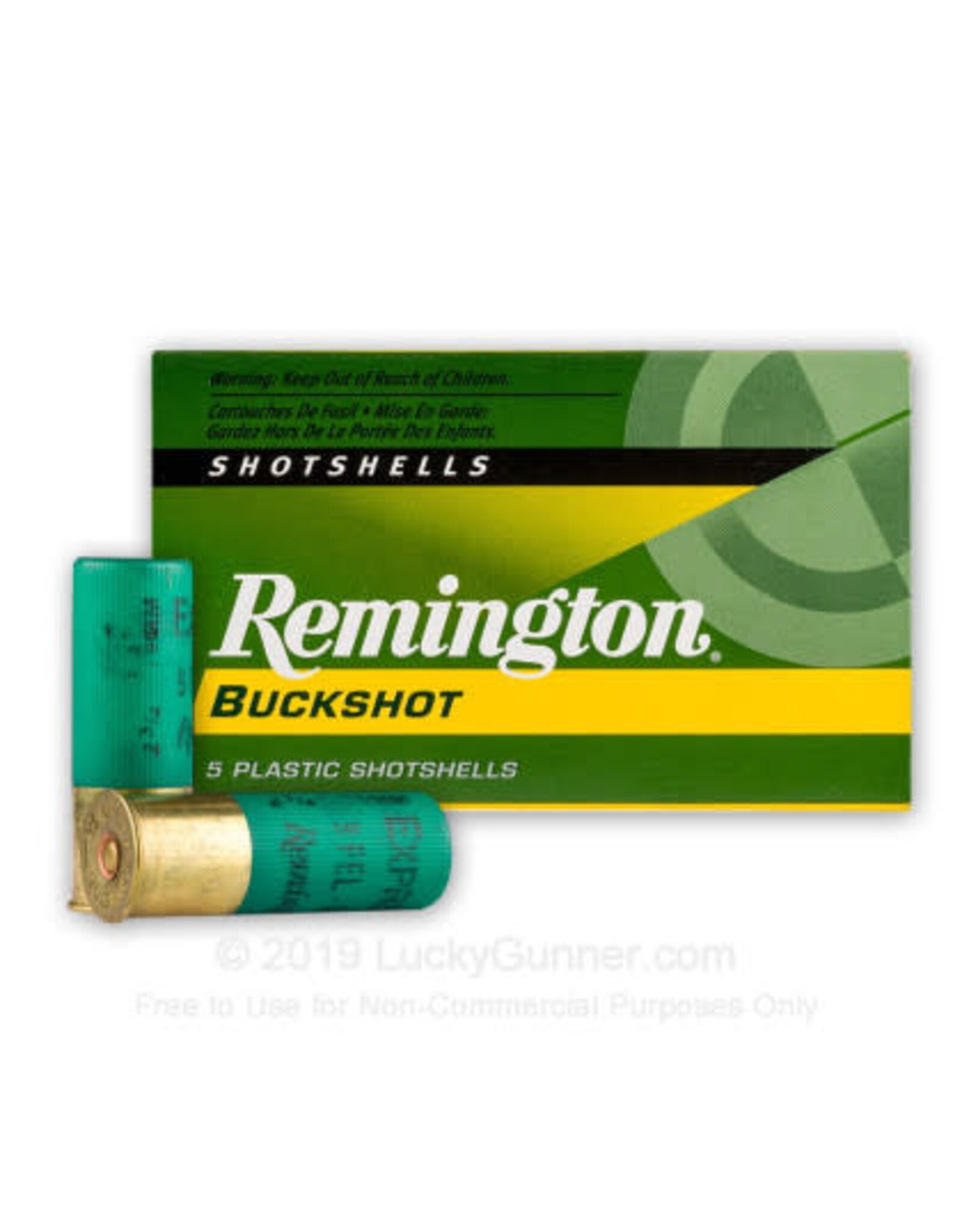 Remington Remington Buckshot 12 GA, 2 3/4", 00B, 9 Pellets 5-pack 20620