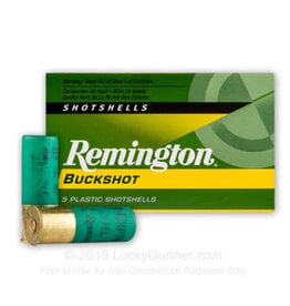 Remington Remington Buckshot 12 GA, 2 3/4", 00B, 9 Pellets 5-pack 20620