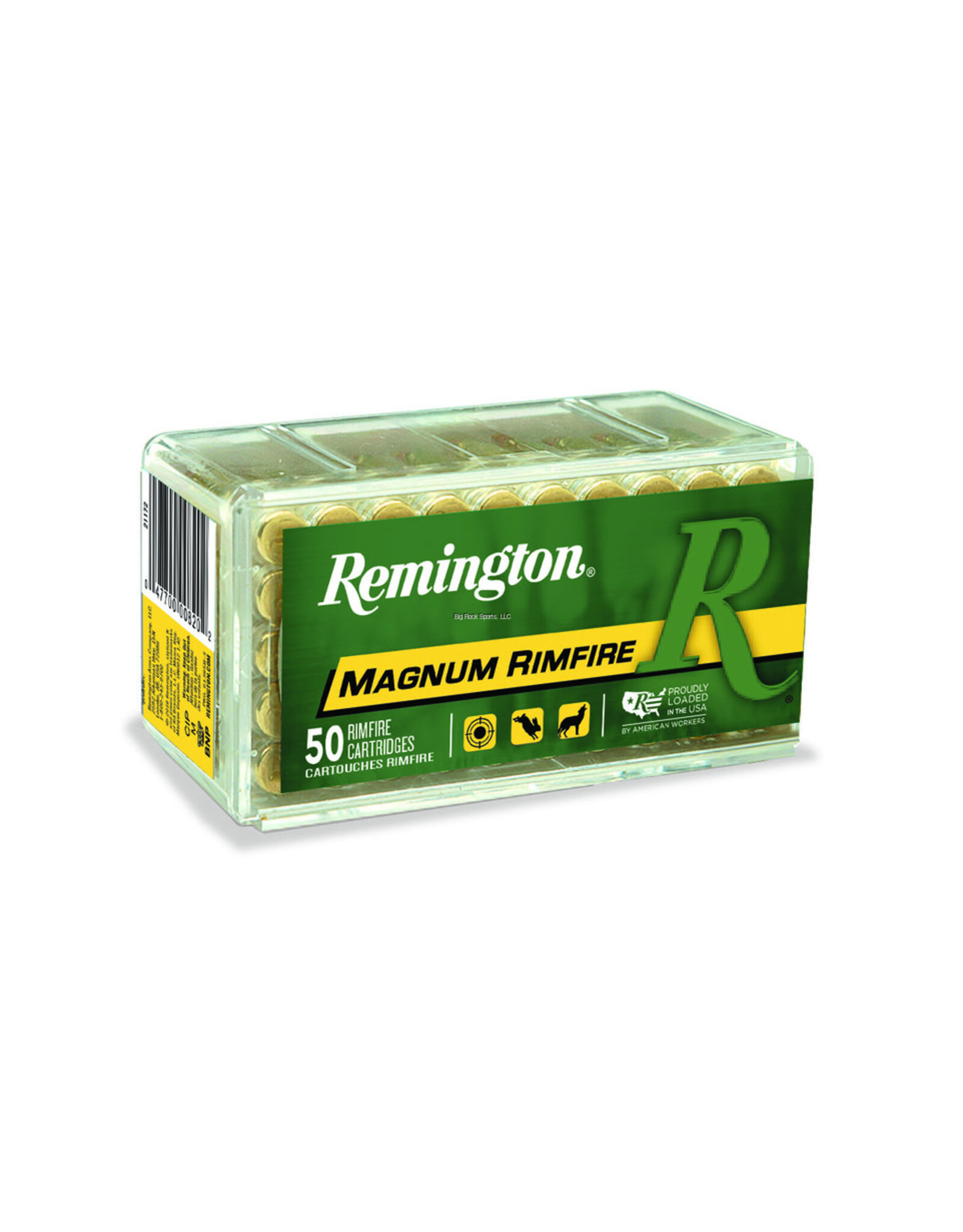 Remington Remington 21172 Magnum Rimfire Ammo 22 WMR, PSP, 40Gr, 50Rnd, Boxed