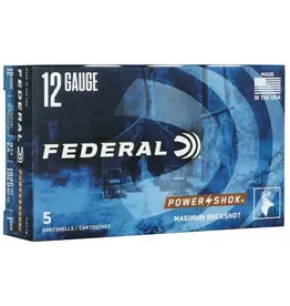 Federal Federal F1271B Power-Shok Maximum Buckshot 12 GA, 2-3/4 in, 1 Buck, 5 Rnd per Box