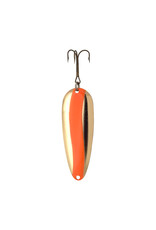 Lucky Strike Lucky Strike 2 1/2" Devil Bait - Fluorescent Orange Stripe Brass