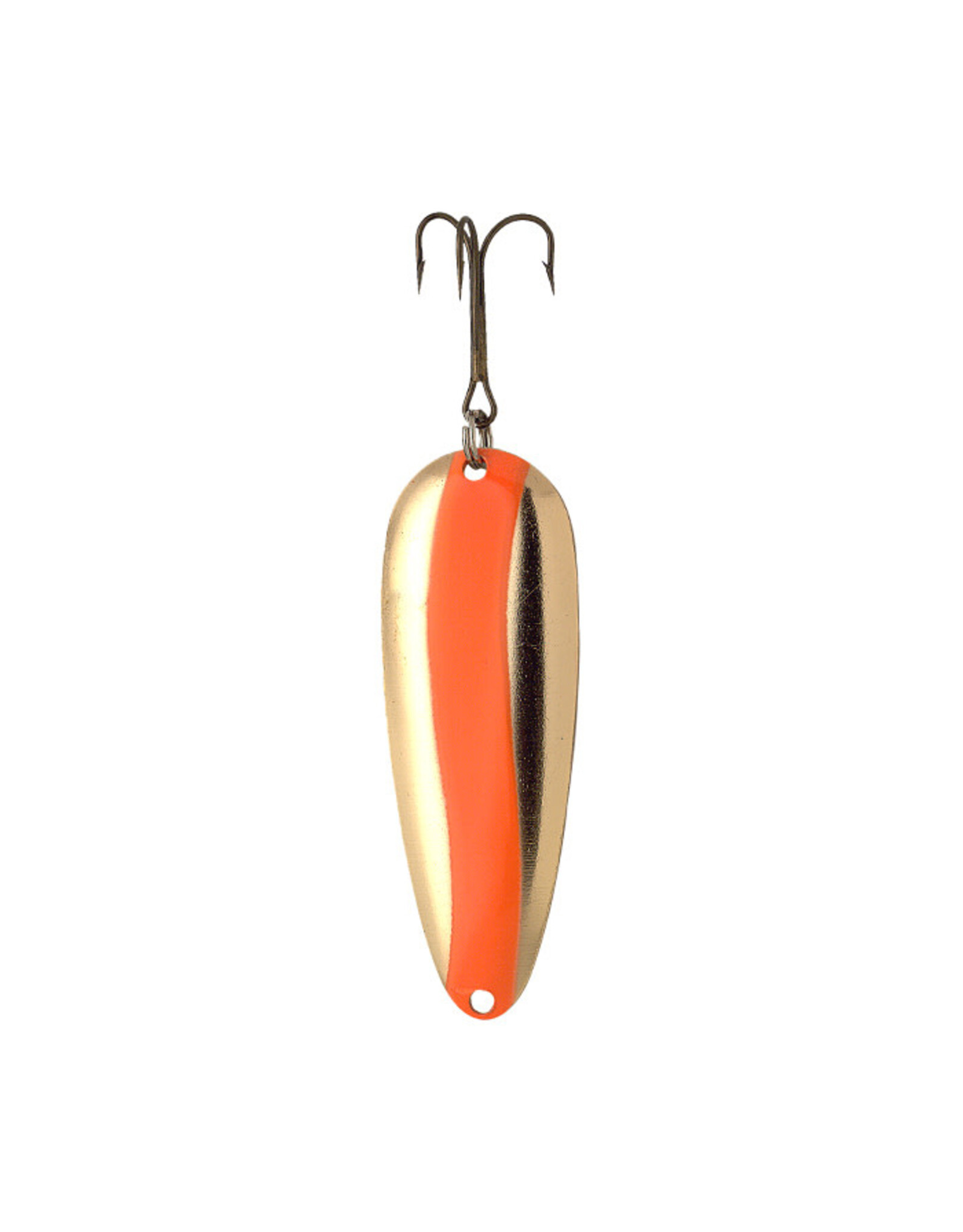 Lucky Strike Lucky Strike 2 1/2" Devil Bait - Fluorescent Orange Stripe Brass