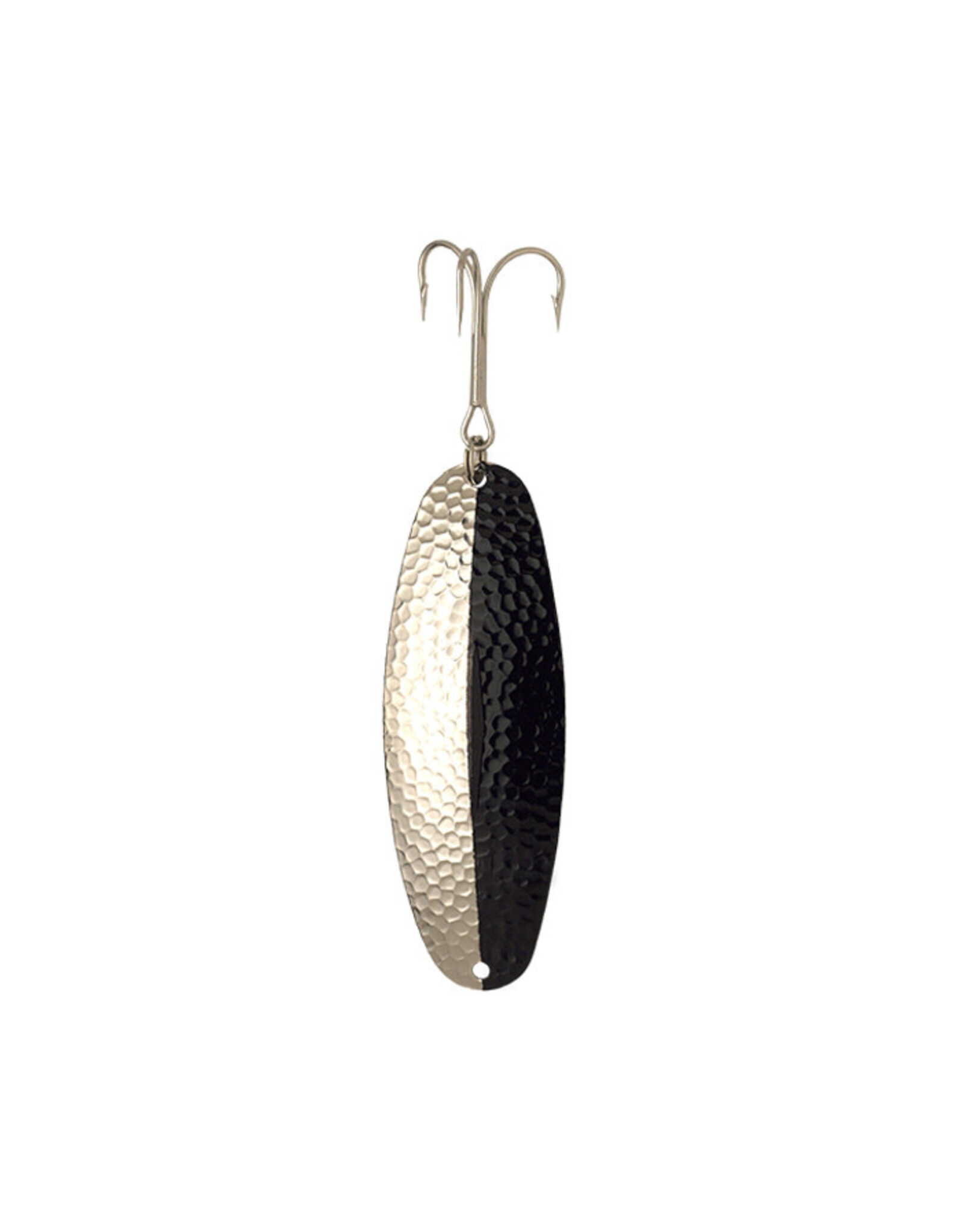Lucky Strike Luck Strike 2 3/4" Algonquin Wobbler - Hammered Nickel & Black