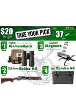 DRAW #1910 - Take Your Pick - Vortex, EGE Arms, Caldwell OR Yeti!