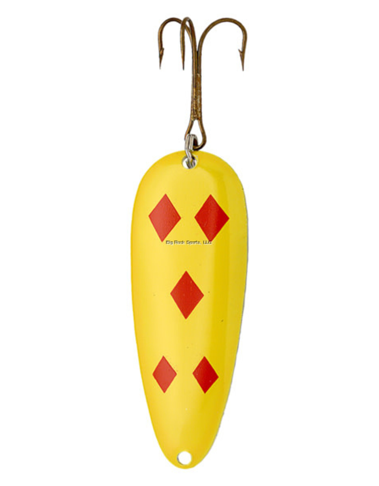 Lucky Strike Lucky Strike 2 1/2" Devil Bait - Yellow Red Diamond