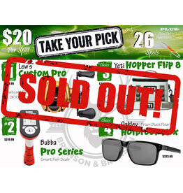 DRAW #1905 - Take Your Pick - Lew's, Bubba, Yeti OR Oakley!