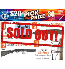 DRAW #1909 - Pick Your Prize - Yeti, Churchill, Benchmade OR Rhino!
