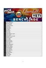 DRAW #1909 - Pick Your Prize - Yeti, Churchill, Benchmade OR Rhino!