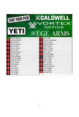 DRAW #1910 - Take Your Pick - Vortex, EGE Arms, Caldwell OR Yeti!