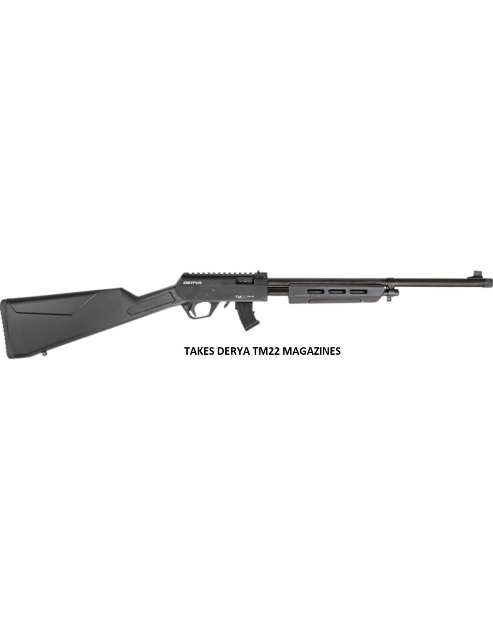 Derya Firearms DERYA 22 LR 18″ PUMP Action Synthetic TM22-PA-18-BLK-P