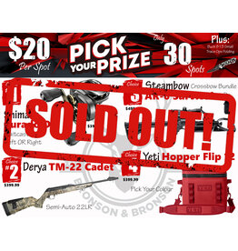 DRAW #1911 - Pick Your Prize - Shimano, Derya, Steambow OR Yeti!