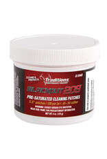 Traditions Performance Firearms Traditions Blackout 209 Pre-Saturated Cleaning Patches 6.35cm patches, 100 per jar, .45-.50 Caliber A1940F