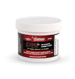 Traditions Performance Firearms Traditions Firestick Pre-Saturated Cleaning Patches 2.5" Patches, 100 per jar, .45-.50 Caliber A1945F