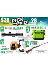 DRAW #1917 - Take Your Pick - Burris, Lew's, Yeti OR Stoeger!