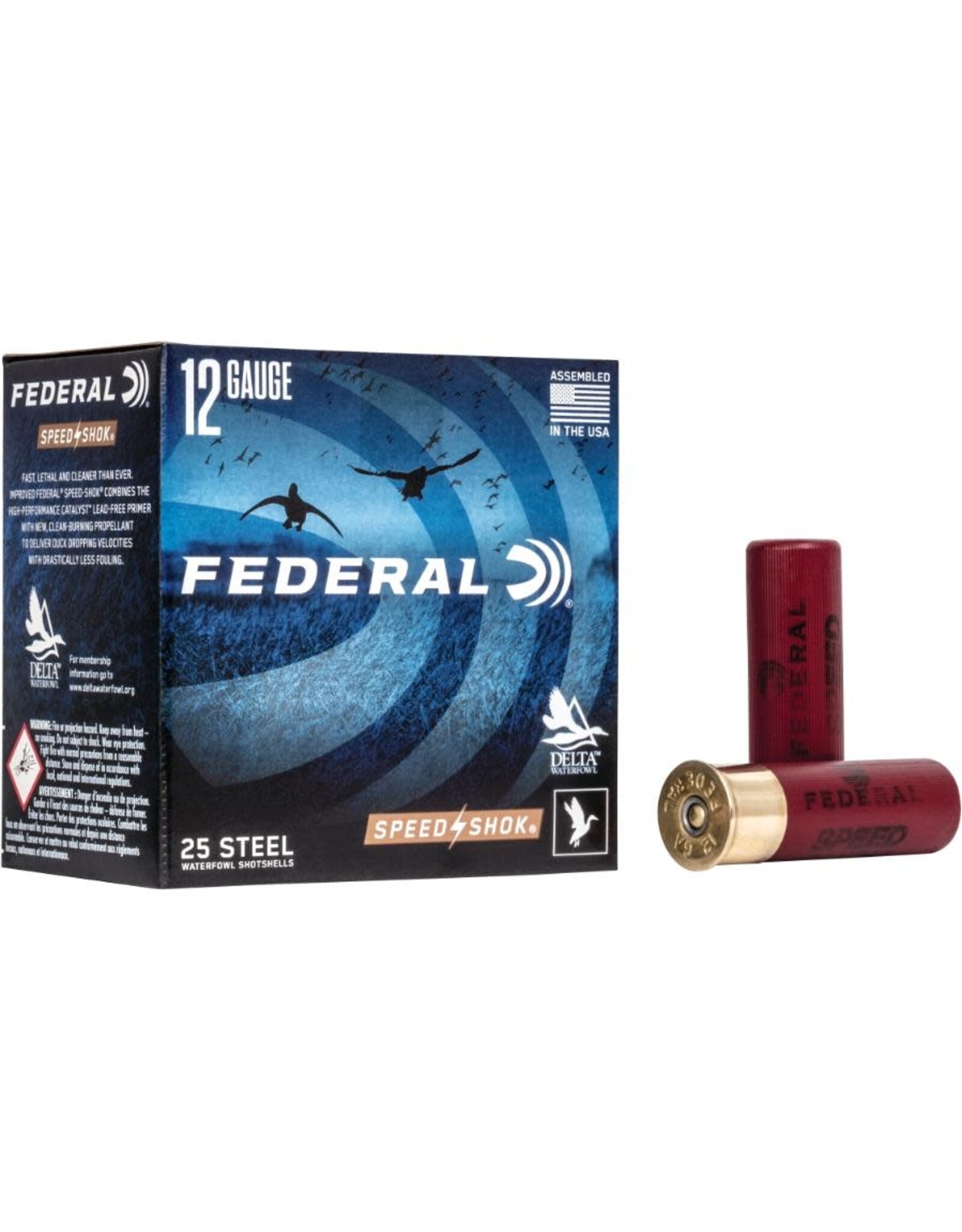 Federal 12GA Federal SPEED-SHOK  3" 1.1/4 OZ. #4 HV STEEL AMMO