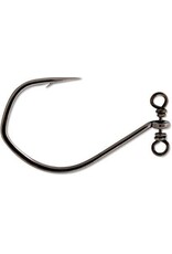 VMC VMC 7119SS#1/0PP Spinshot Drop Shot Hook, Size 1/0, Spark Point, Barbarian Bend, Light Wire, Up Eye, Black Nickel, 4 per Pack
