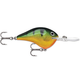 Rapala Rapala DT08P DT 08, Balsa, 2", 3/8 oz, Running Depth 8', VMC #5 Trebles, Perch
