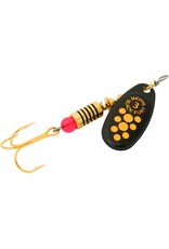 Mepps Mepps Black Fury 3 Plain Black/Yellow Dots