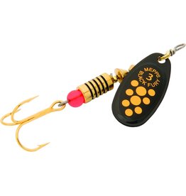 Mepps Mepps Black Fury 3 Plain Black/Yellow Dots