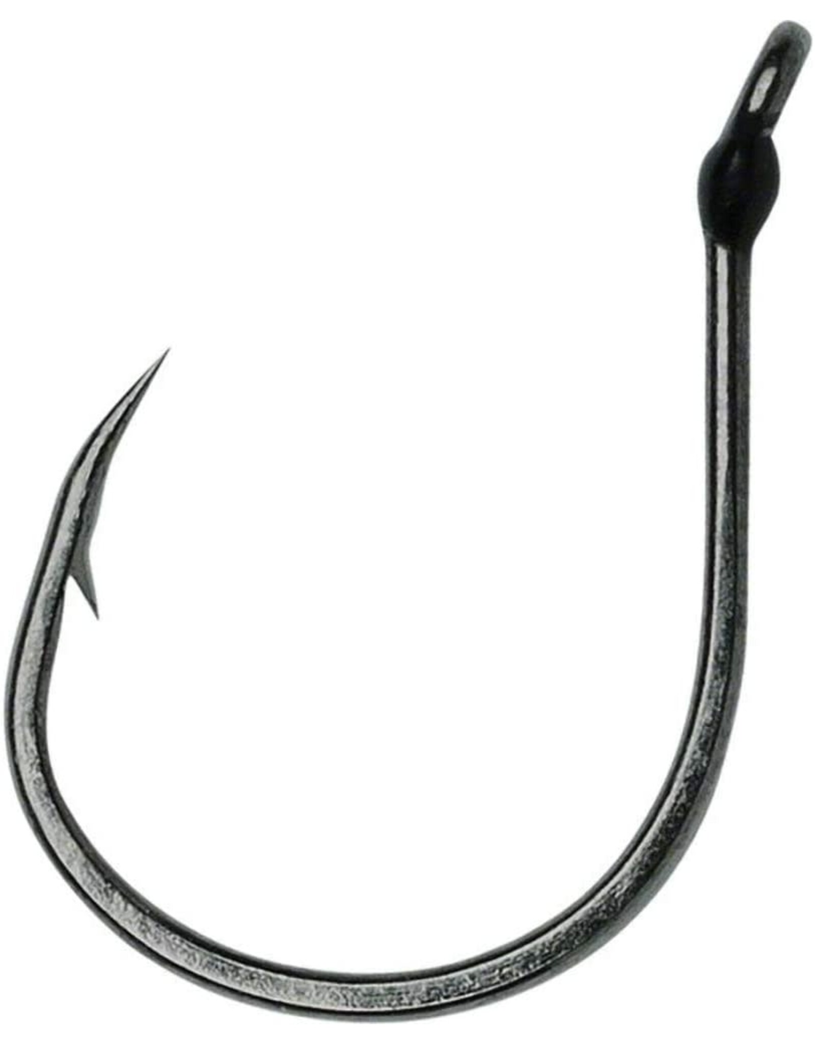 VMC VMC WK#1BNPP Wacky Hook, Size 1, Extra Wide Gap, Down Eye, Black Nickel, 6 per Pack