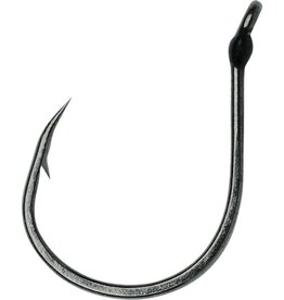 VMC VMC WK#1BNPP Wacky Hook, Size 1, Extra Wide Gap, Down Eye, Black Nickel, 6 per Pack
