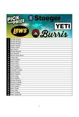 DRAW #1917 - Take Your Pick - Burris, Lew's, Yeti OR Stoeger!